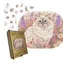 Деревянный фигурный пазл Голубоглазая Панна, А1, Картонная коробка 500+ элементов