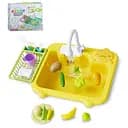 Детская игрушечная кухня WD-801A, мойка, льющаяся вода 16 предметов