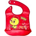 Слюнявчик детский Mega Zayka Цыпленок со съемным карманом MGZ-0602 (Red)