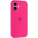 Чехол Epik Silicone Case Full Camera Protective AA для Apple iPhone 16, 6.1 Розовый/Barbie pink