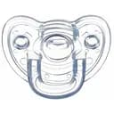 Пустышка силиконовая Bebe Confort Natura Physio, анатомическая, 0-6 мес., прозрачная (3104201240)