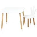 Дитячий столик Bambi Корона 06-025W-SQUARE для творчості зі стільчиком 60х60 см
