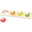 Дерев'яна рамка-вкладиш Viga Toys Фрукти 4 елементи (44531)