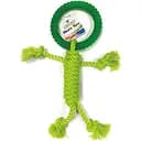 Игрушка для собак Croci Веревочный человечек зеленая 40х15 см