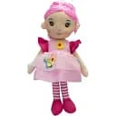 Лялька м'яка Devilon 36 см три квітки рожева сукня (861071-2)