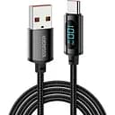 Кабель ESSAGER Enjoy LED Digital Display USB Charging Cable 7 A USB A Type C 2 м Black (EXCT-XYA01-P)
