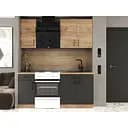 Кухня модульная Эверест Оптима набор №1 Дуб крафт золотой/Антрацит 1,8м (EVR-5690)