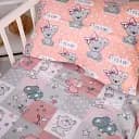 Простыня на резинке MirSon Kids Time 20-0028 Little girl Teddy 60х120 см (2200009637889)