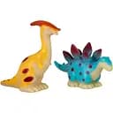 Набір іграшок Baby Team Динозаври 2 шт. (8757_жовтий та блакит. динозав)