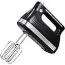 Ручний кухонний міксер Grunhelm із насадками для замішування тіста 5 швидкостей Турборежим 400 Вт GRM669 Чорний