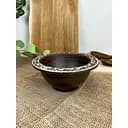 Миска для галушок керамічна (глиняна) різьблена Ангоб 700 мл