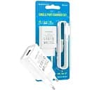 Мережевий зарядний пристрій Borofone BA68A 1 x USB/2.1A + кабель Lightning