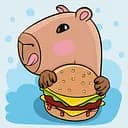 Картина по номерам для детей "Капібара і бургер" Ideyka 30х30 см КНО1276