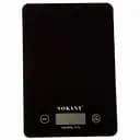 Кухонні настільні електронні ваги Sokany SK-19027 для зважування продуктів LCD-дисплей до 5 кг Чорний