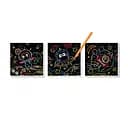 Набор для творчества гравюры DoDo "Космос" 300217, 3 гравюры в наборе