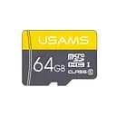 Карта памяти Usams US-ZB095 (TF High Speed ​​Card) microSDHC Class 10, 64GB без адаптера Yellow