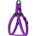 Шлея для собак Barksi Active світловідбивна (обхват грудей 24-30 см ширина 1 см) фіолетова