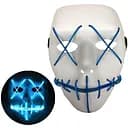 Неоновая маска для вечеринок с подсветкой LED Mask 1 Blue