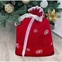 Мешок для подарков Прованс красный 50х70 см