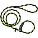 Поводок-удавка для собак Barksi Active (длина 183 см диаметр 12 мм) черно-салатовый