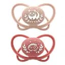 Пустушка Nip Мій метелик Єнот та Їжак, силіконова, 5-18 міс., 2 шт., рожевий (38597-51)