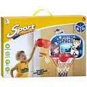 Баскетбольне кільце MR 1518 з пластиковим щитом, металевим кільцем та електронним табло, різнокольорове