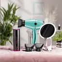 Подарунковий бокс: стайлер для завивки з керамічним покриттям + професійний фен VGR V-452 + світлодіодне кругле дзеркало CP2026-15