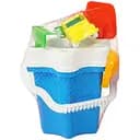 Ведро Bamsic Цветочек №4 012/12B яркий набор для игр с песком и водой с машинкой и аксессуарами