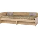 Ліжко односпальне Еверест Соната-800 без ящиків 80х190 см дуб крафт золотий (EVR-2672)