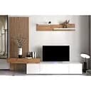 Модульная стенка для гостиной Гербор Ребека плюс Дуб артизан/Нимфея Альба (GRB-1921)