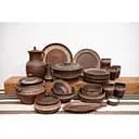 Різдвяний набір керамічного (глиняного) посуду Подарунок на 6 осіб