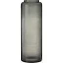 Ваза J-line стеклянная узкая прозрачная черная 70 см (14040)