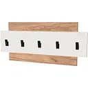 Вішалка настінна Еверест Нордік 800, 80х3х36 см Білий + Дуб крафт золотий (EVR-5519)