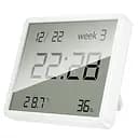 Електронний термогігрометр + годинник Hoco HX41 5in1 Indoor White 