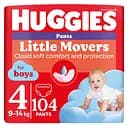 Набор трусиков-подгузников для мальчиков Huggies Little Movers Pants 4 (9-14 кг), 104 шт. (2 уп. по 52 шт.)
