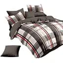 Комплект постільної білизни Novita Бязь, полуторний, сірий (23923)