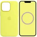 Чехол Epik Silicone case AAA with Magsafe and Animation для Apple iPhone 13 Pro Max 6.7 Желтый/Lemon Zest