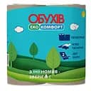 Папір туалетний Обухів Комфорт, на гільзі, 2 шари, 4 шт.