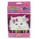 Олівці пластикові J. Otten Кошечка, 18 кольорів