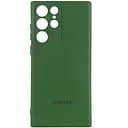 Чохол Silicone Cover Lakshmi Full Camera (AA) with logo для Samsung Galaxy S25 Ultra Зелений / Dark green