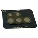 Захисне скло на камеру Full Block (тех.пак) для Samsung Galaxy S21 Ultra Чорний