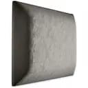 Стінова панель, оксамитове узголів'я ліжка, сіра 30*30*4 см
