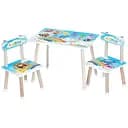 Дитячий столик Bambi M 501-2 дерев'яний з двома стільчиками тварини