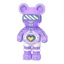Конструктор Magic Blocks Медведь Bearbrick фиолетовый на 4031 деталь (9004)