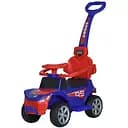 Детская каталка-толокар Bambi Racer 2 в 1 с музыкой и светом, синяя с красным.