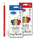 Олівці кольорові Acmeliae, 12 кольорів, шестигранний корпус, висувний, 3 мм