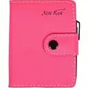 Блокнот Bambi 11x8см с ручкой в ​​обложке кож/зам клетка 63100 темно-розовый      