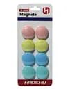 Магніти пастельних кольорів, 3 см, 8 шт.