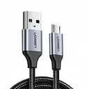 Кабель Ugreen US290 USB 2.0 - micro-USB Aluminum Braid 2 м чорний (60148)