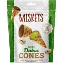 Мини-рожки вафельные Miskets с молочным шоколадом, фисташковой начинкой и хрустящим кадаифом 50 г